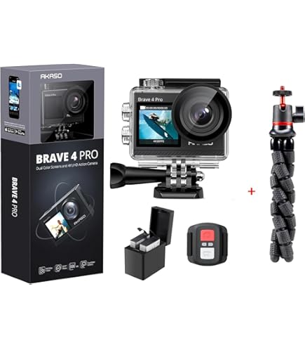 Amazon.com : AKASO Brave 4 Pro Action Camera with 60cm Selfie